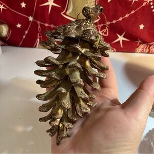 Large Realistic Pine Cone Christmas Ornament